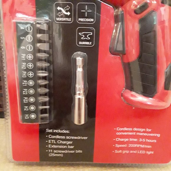 Corebilt 14-piece 4V Cordless Rotating Screwdriver NEW - Picture 3 of 5